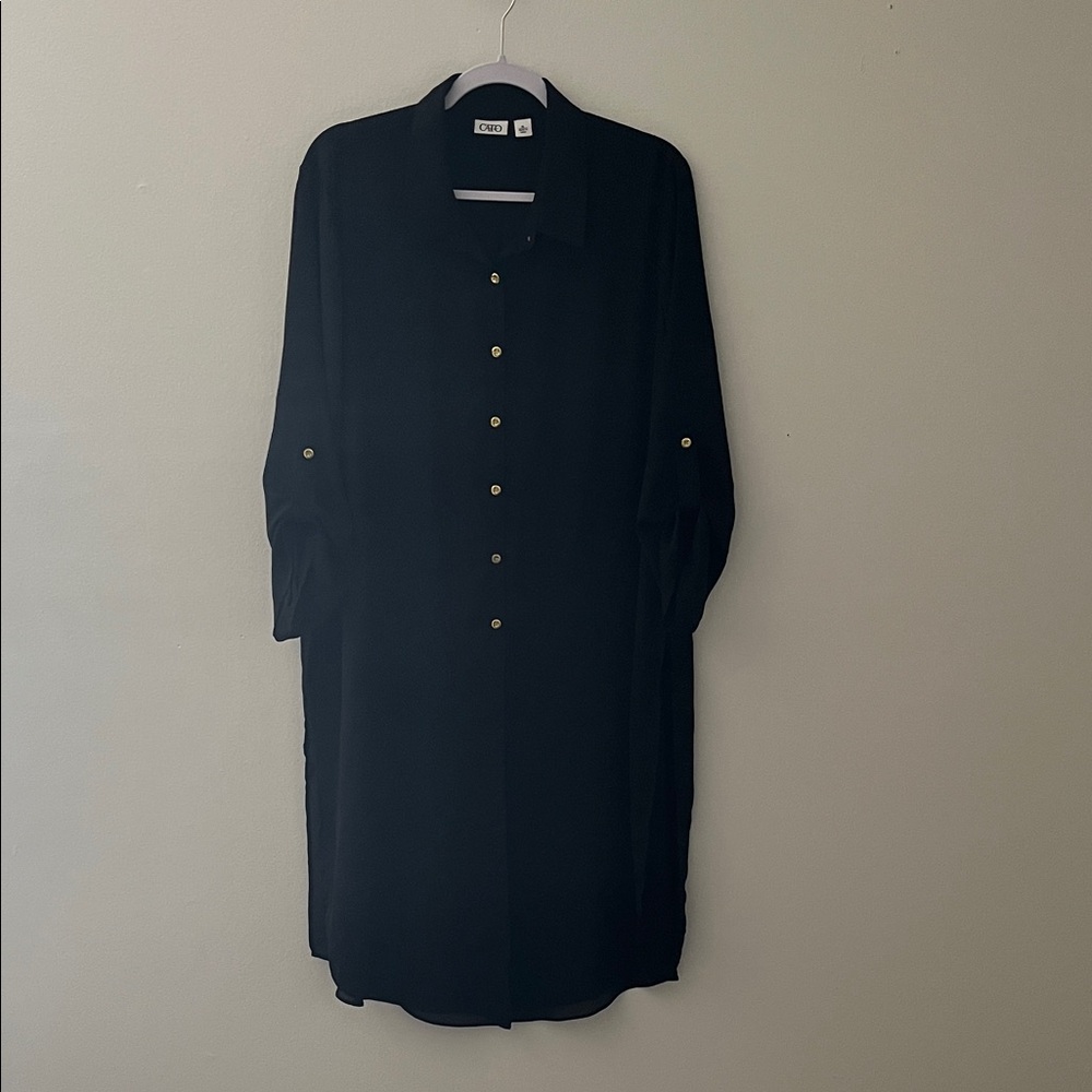 Cato Women’s Black Top with Slits